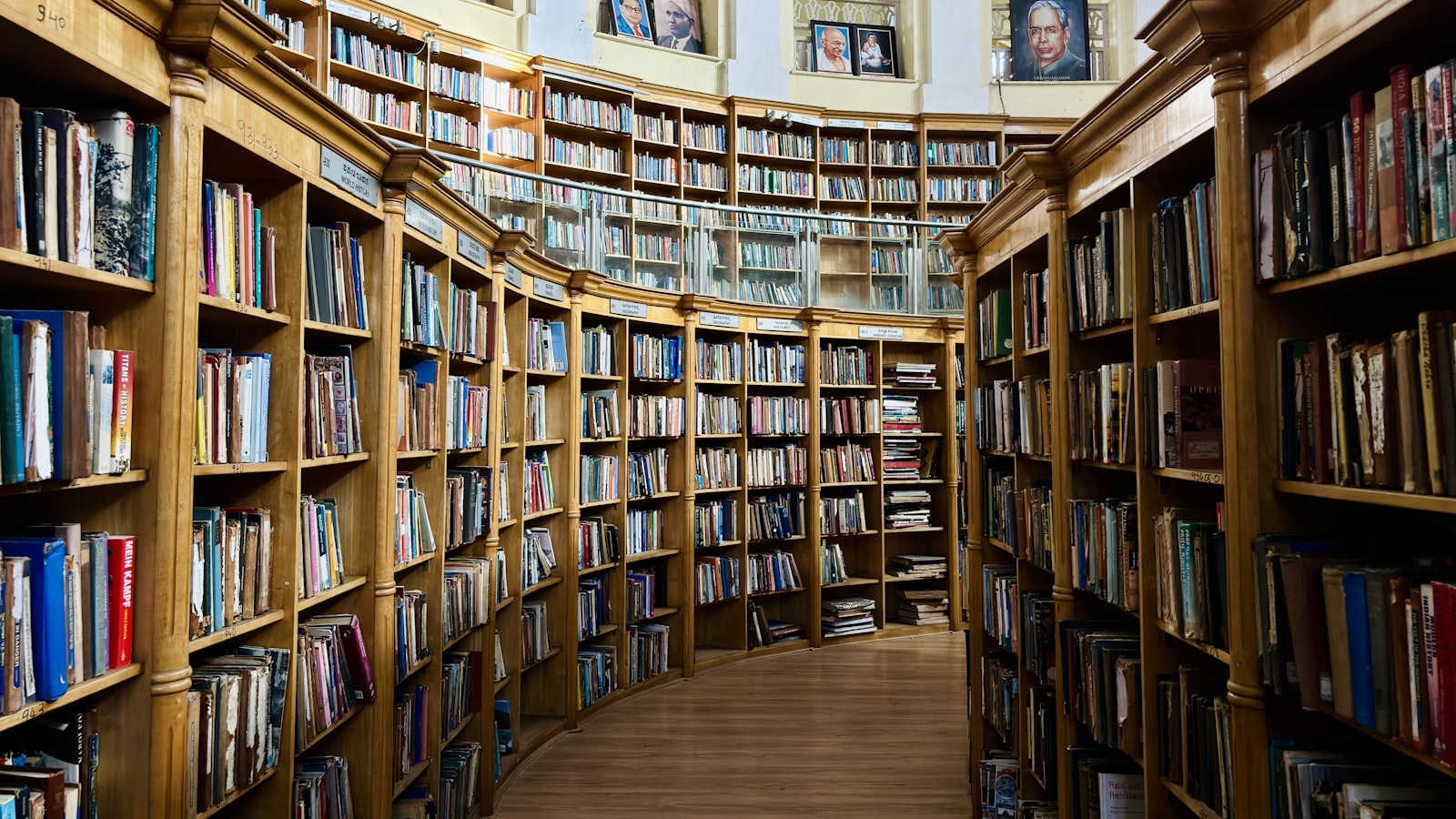 Stacks of bound theses in a university office